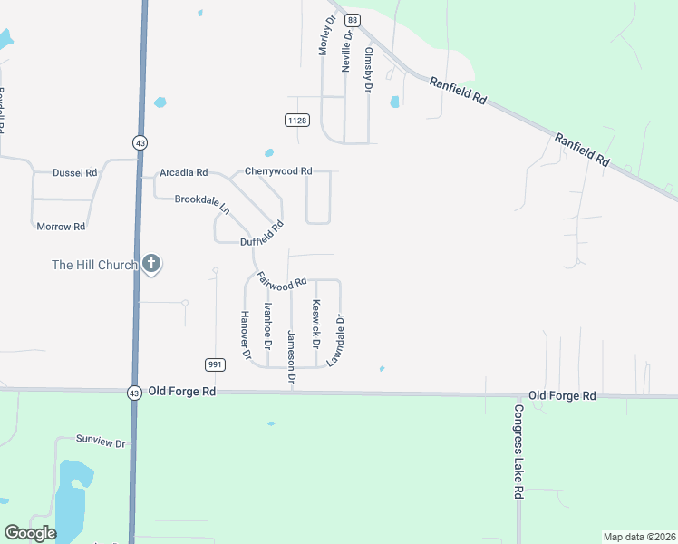 map of restaurants, bars, coffee shops, grocery stores, and more near 3567 Lawndale Drive in Kent