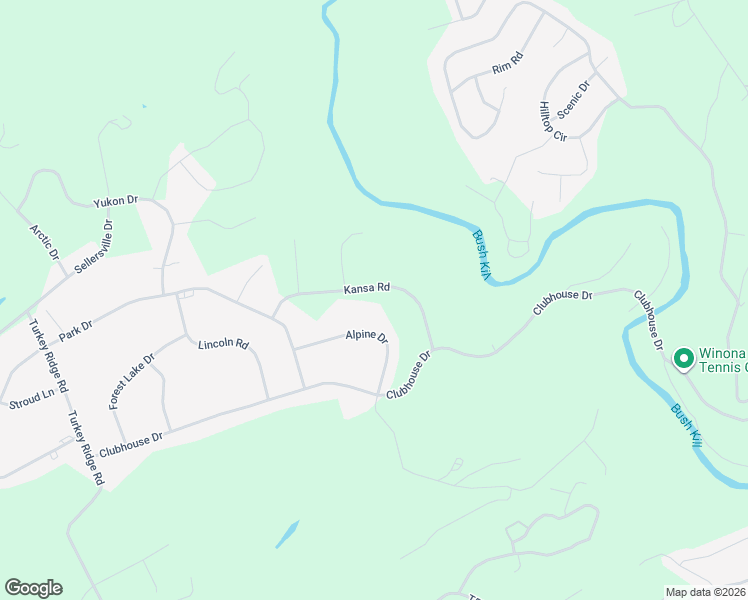 map of restaurants, bars, coffee shops, grocery stores, and more near 744 Alpine Dr in East Stroudsburg