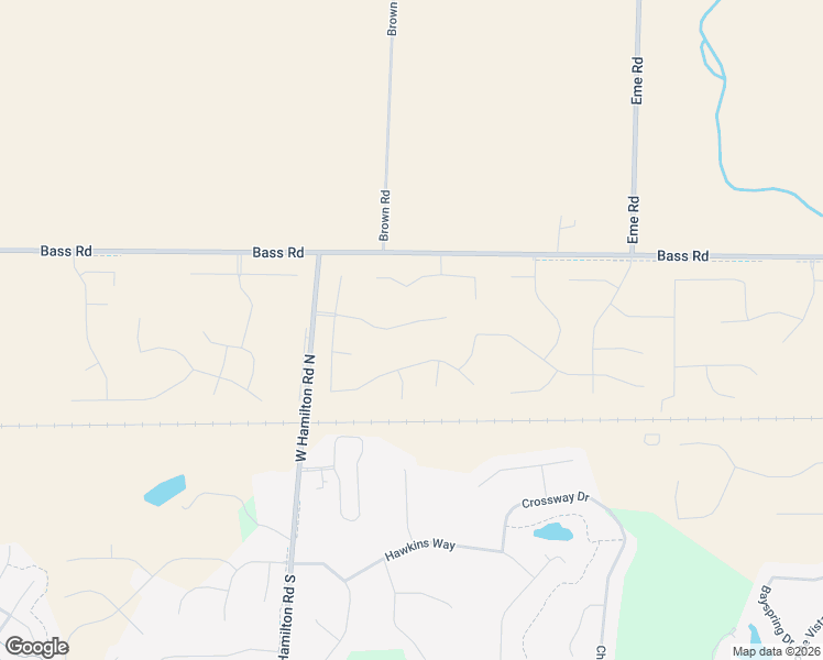 map of restaurants, bars, coffee shops, grocery stores, and more near 12001 Bass Road in Fort Wayne