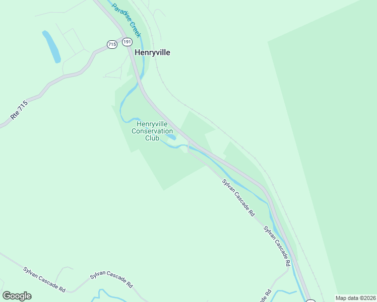map of restaurants, bars, coffee shops, grocery stores, and more near Sylvan Cascade Road in Henryville