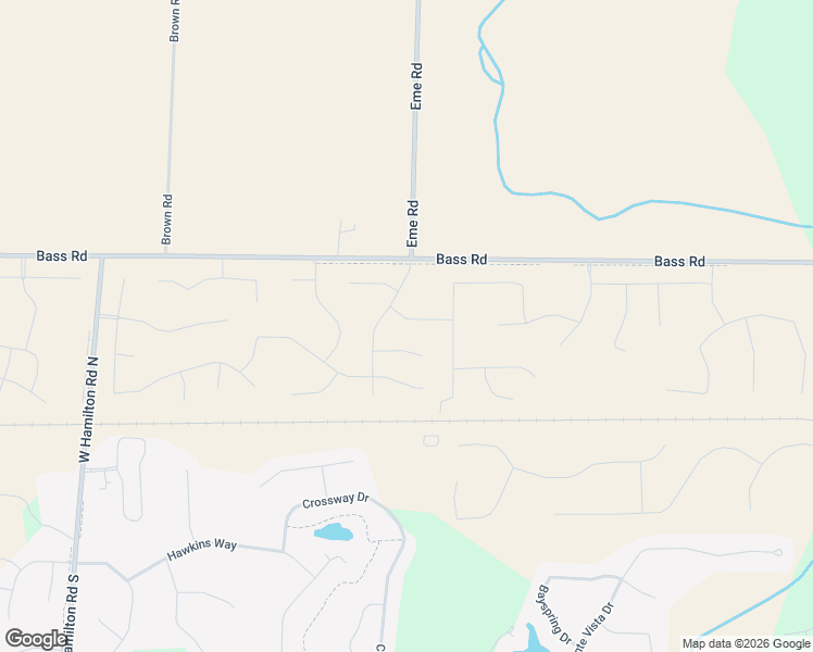 map of restaurants, bars, coffee shops, grocery stores, and more near 11413 Bass Road in Fort Wayne