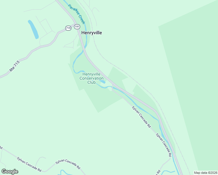 map of restaurants, bars, coffee shops, grocery stores, and more near Sylvan Cascade Road in Henryville