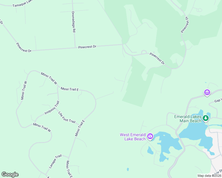 map of restaurants, bars, coffee shops, grocery stores, and more near 2057 Crow Trail in Long Pond