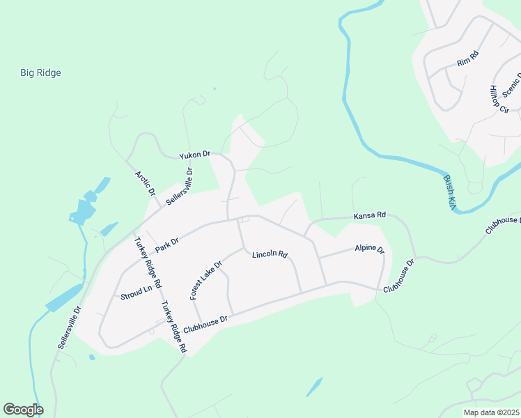 map of restaurants, bars, coffee shops, grocery stores, and more near 1174 Park Drive in East Stroudsburg