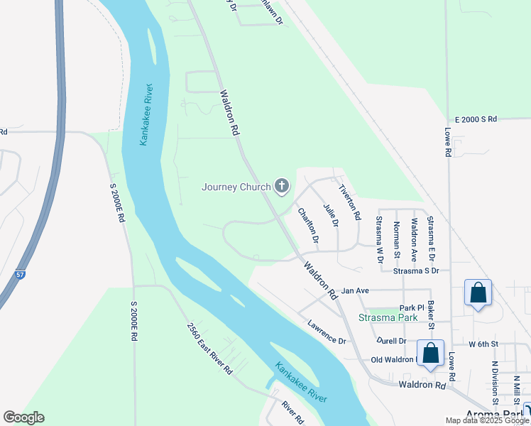 map of restaurants, bars, coffee shops, grocery stores, and more near 1 Marquette Lane in Kankakee