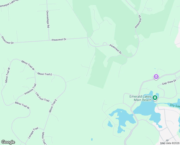 map of restaurants, bars, coffee shops, grocery stores, and more near 151 Skytop Road in Pocono Pines
