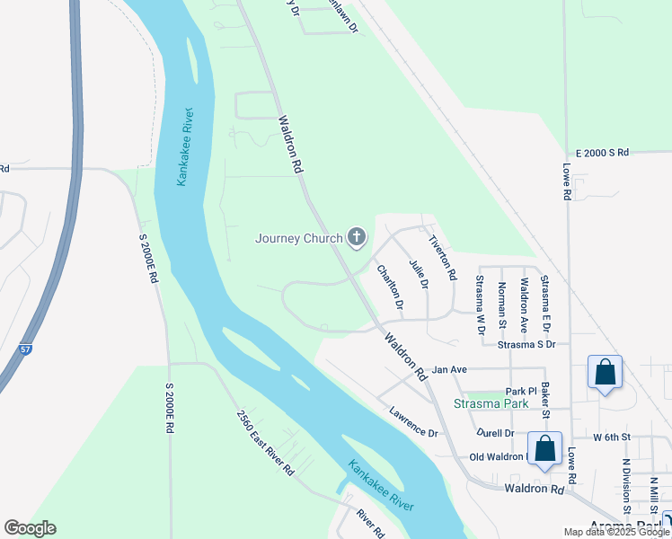map of restaurants, bars, coffee shops, grocery stores, and more near 1 Marquette Lane in Kankakee