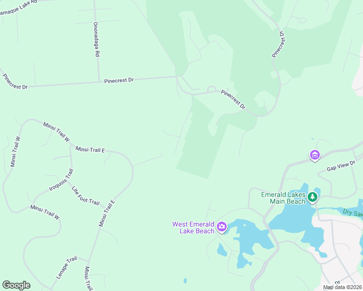 map of restaurants, bars, coffee shops, grocery stores, and more near 151 Skytop Road in Pocono Pines