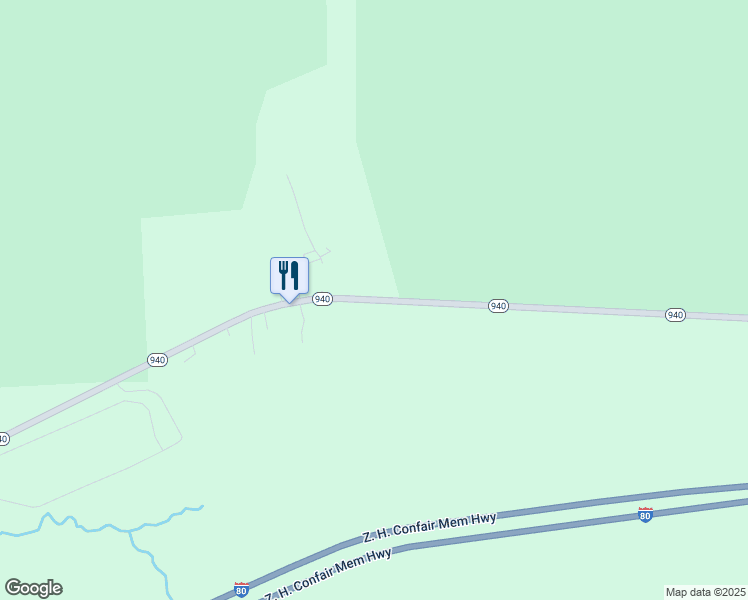 map of restaurants, bars, coffee shops, grocery stores, and more near Pennsylvania 940 in Lake Harmony