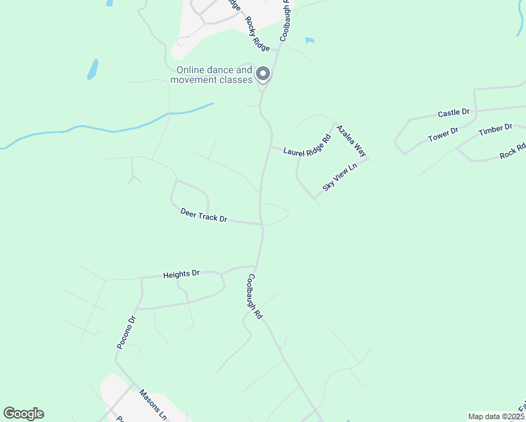 map of restaurants, bars, coffee shops, grocery stores, and more near 364 Coolbaugh Road in East Stroudsburg