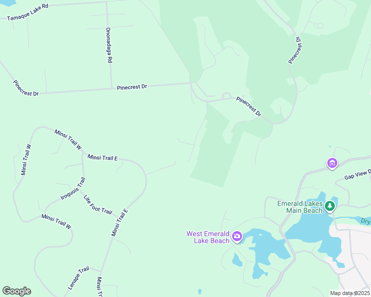 map of restaurants, bars, coffee shops, grocery stores, and more near 207 Hermit Thrush Road in Pocono Pines