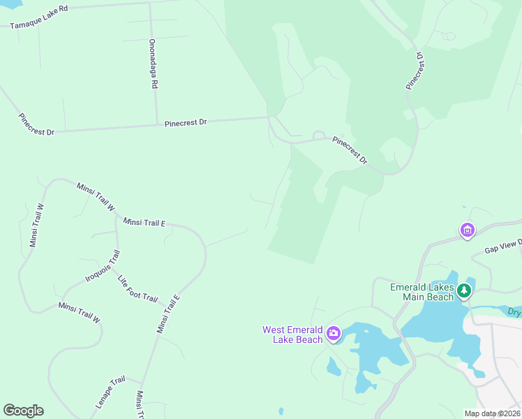 map of restaurants, bars, coffee shops, grocery stores, and more near 2057 Crow Trail in Long Pond