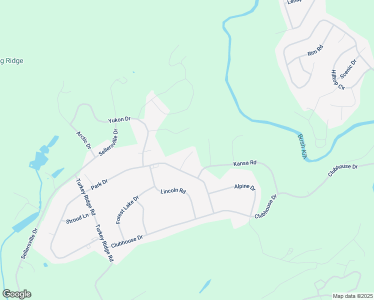 map of restaurants, bars, coffee shops, grocery stores, and more near 2219 Puddle Court in East Stroudsburg