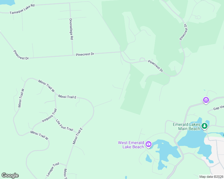 map of restaurants, bars, coffee shops, grocery stores, and more near 2057 Crow Trail in Long Pond