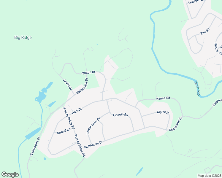 map of restaurants, bars, coffee shops, grocery stores, and more near 5022 Yukon Drive in East Stroudsburg