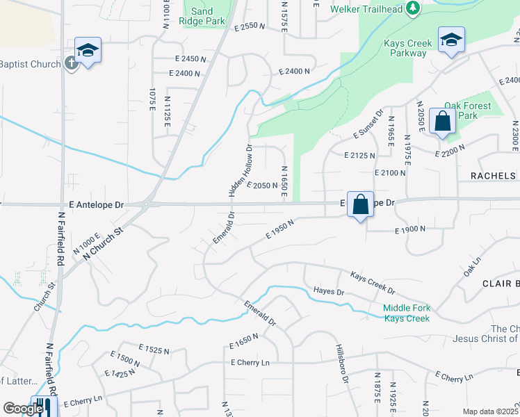 map of restaurants, bars, coffee shops, grocery stores, and more near 1523 Sego Lily Court in Layton