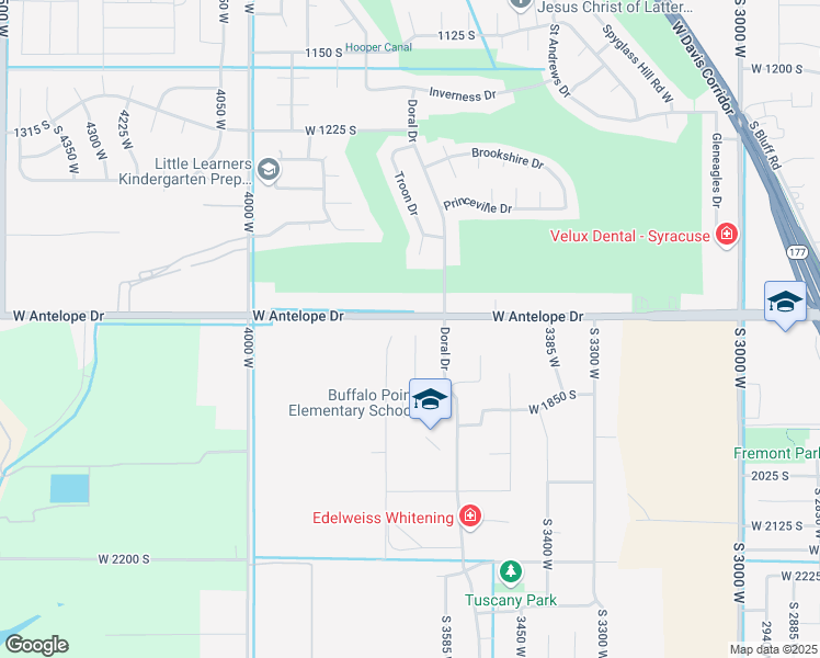map of restaurants, bars, coffee shops, grocery stores, and more near 1722 South 3660 West in Syracuse
