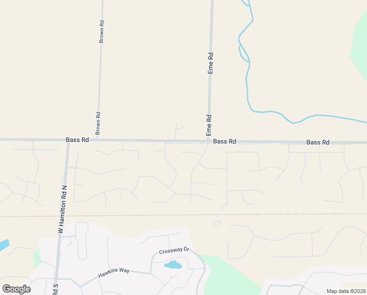 map of restaurants, bars, coffee shops, grocery stores, and more near 11501-12001 Bass Road in Fort Wayne