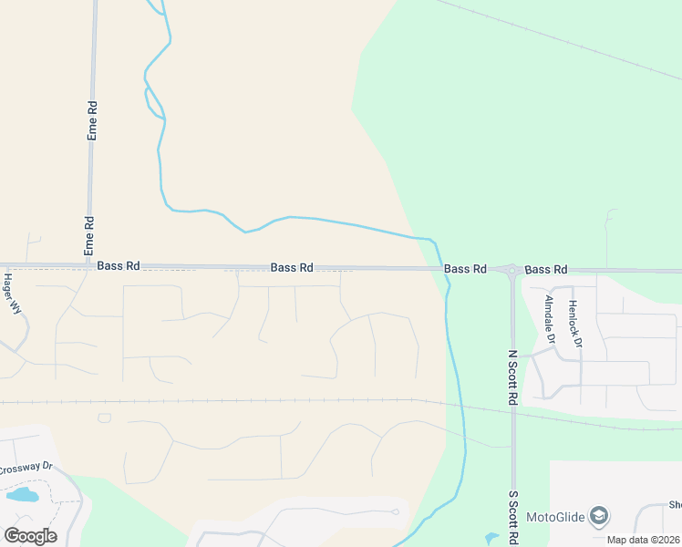 map of restaurants, bars, coffee shops, grocery stores, and more near 10630 Bass Road in Fort Wayne