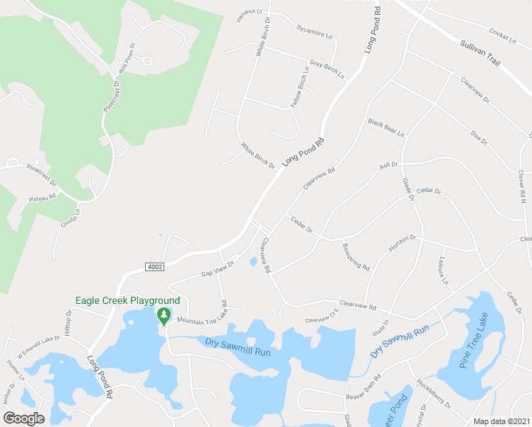 map of restaurants, bars, coffee shops, grocery stores, and more near 3135 Emerald Boulevard in Long Pond