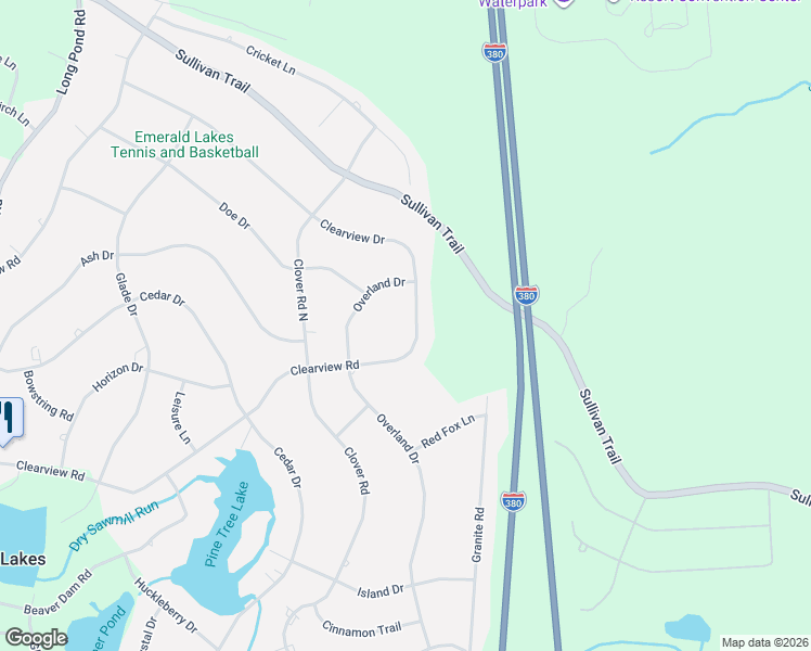 map of restaurants, bars, coffee shops, grocery stores, and more near 3135 Emerald Boulevard in Long Pond