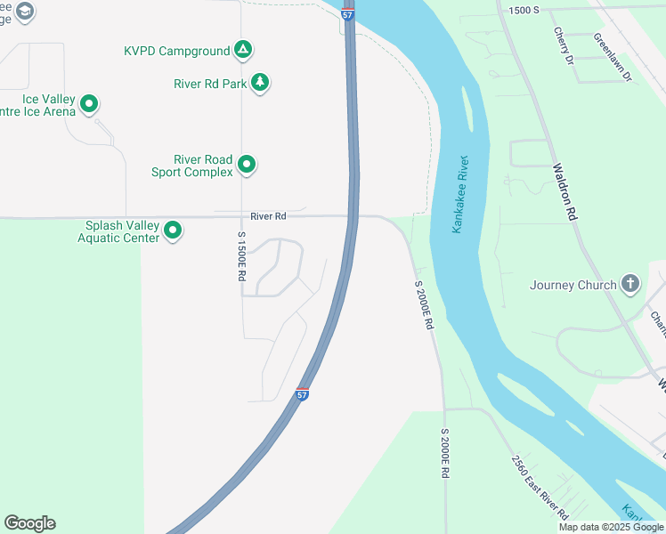 map of restaurants, bars, coffee shops, grocery stores, and more near 2010 Stone Hedge Court in Kankakee