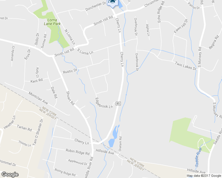 map of restaurants, bars, coffee shops, grocery stores, and more near 2 Cobblestone Lane in Airmont