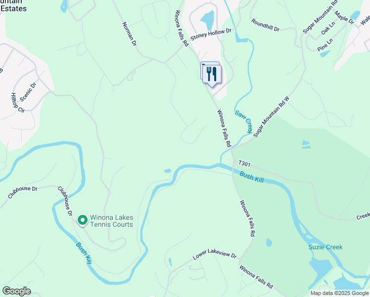 map of restaurants, bars, coffee shops, grocery stores, and more near 515 Norman Court in East Stroudsburg