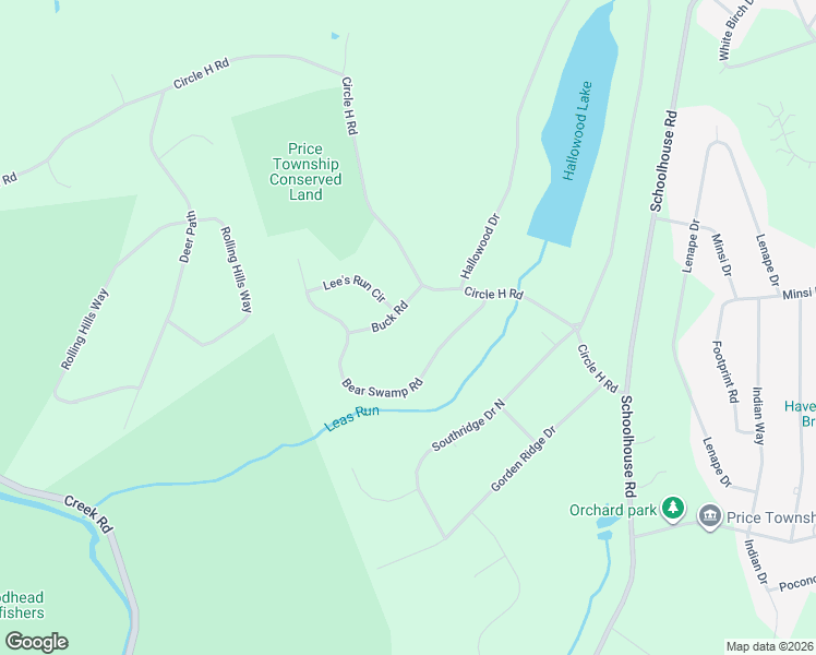 map of restaurants, bars, coffee shops, grocery stores, and more near 1033 Bear Swamp Road in East Stroudsburg