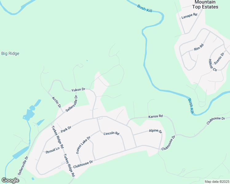 map of restaurants, bars, coffee shops, grocery stores, and more near 2209 Vista Circle in East Stroudsburg