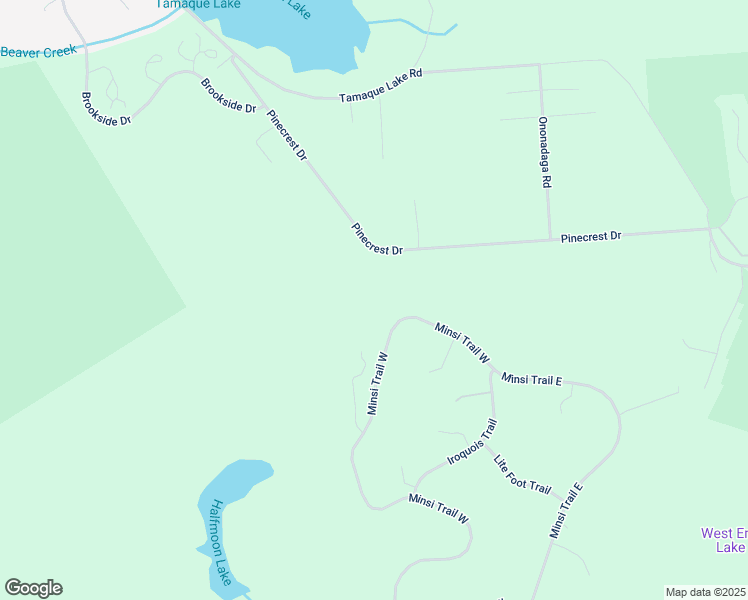 map of restaurants, bars, coffee shops, grocery stores, and more near 505 Minsi Trail West in Long Pond