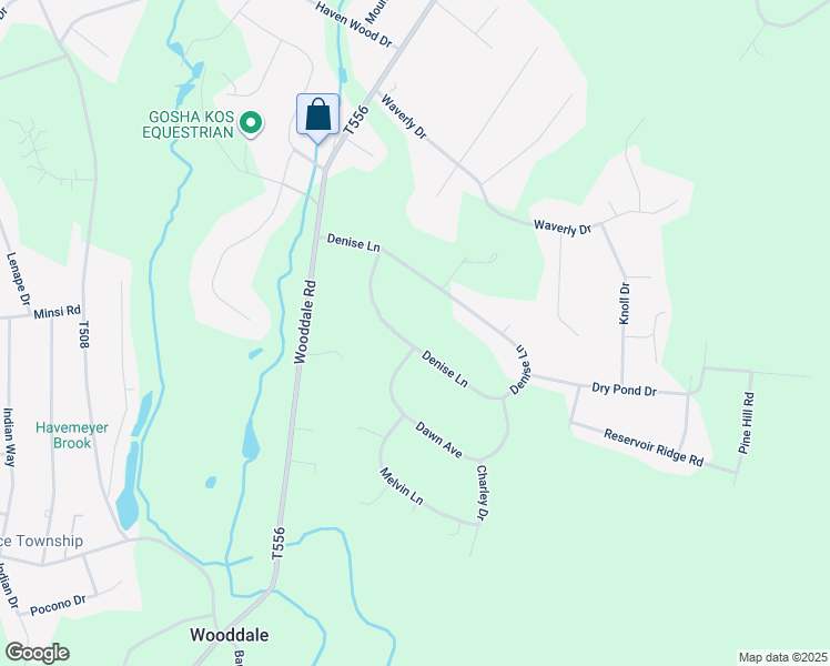 map of restaurants, bars, coffee shops, grocery stores, and more near 278 Denise Lane in East Stroudsburg