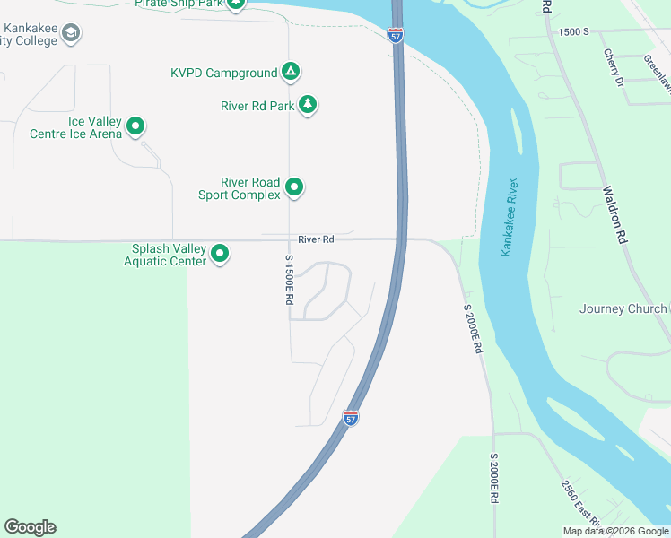 map of restaurants, bars, coffee shops, grocery stores, and more near 1911 Sweet Clover Trail in Kankakee