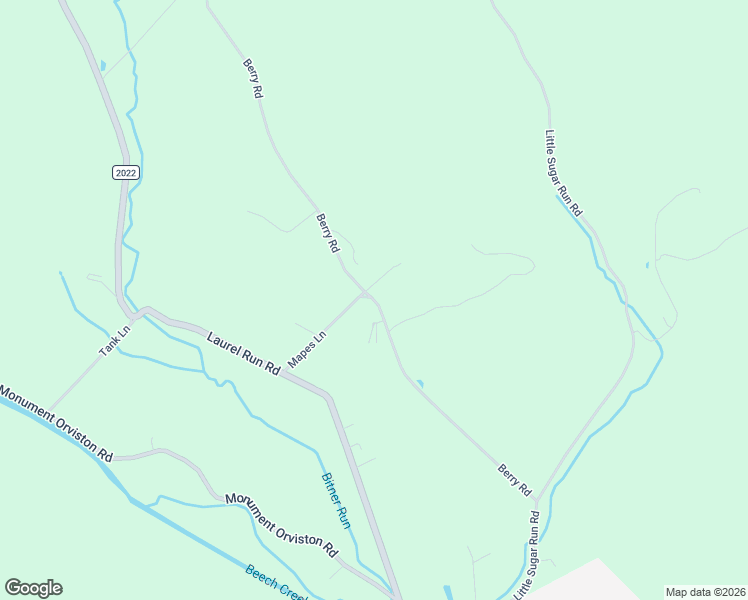 map of restaurants, bars, coffee shops, grocery stores, and more near 318 Berry Road in Beech Creek