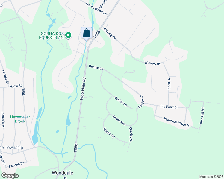 map of restaurants, bars, coffee shops, grocery stores, and more near 278 Denise Lane in East Stroudsburg