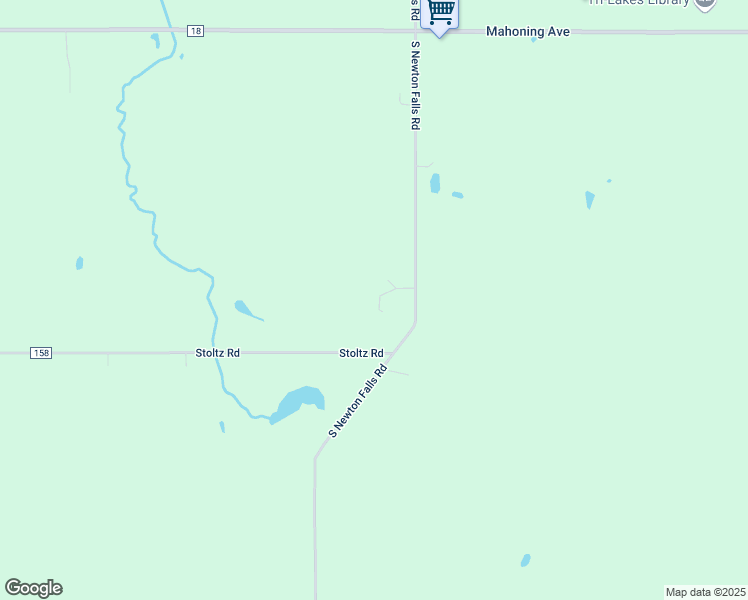 map of restaurants, bars, coffee shops, grocery stores, and more near 610 South Newton Falls Road in Mahoning County