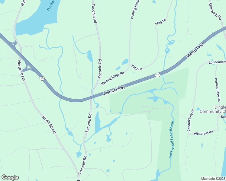 map of restaurants, bars, coffee shops, grocery stores, and more near Merritt Parkway in Greenwich