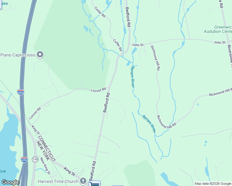 map of restaurants, bars, coffee shops, grocery stores, and more near 81 Bedford Road in Greenwich