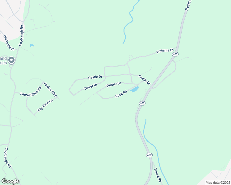 map of restaurants, bars, coffee shops, grocery stores, and more near 156 Rock Road in East Stroudsburg