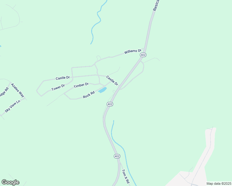 map of restaurants, bars, coffee shops, grocery stores, and more near 852 Resica Falls Road in East Stroudsburg