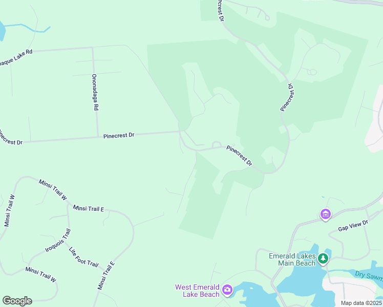 map of restaurants, bars, coffee shops, grocery stores, and more near 520 Pinecrest Drive in Pocono Pines