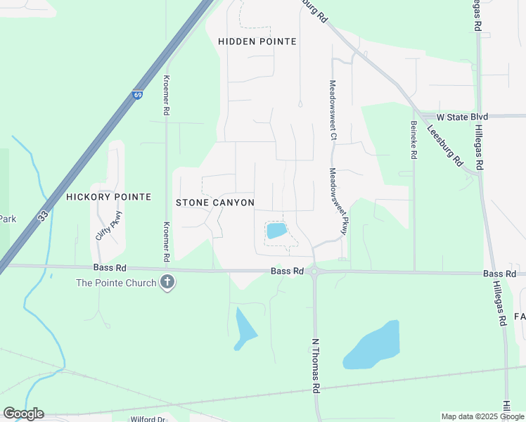 map of restaurants, bars, coffee shops, grocery stores, and more near 4827 Aspenglow Lane in Fort Wayne