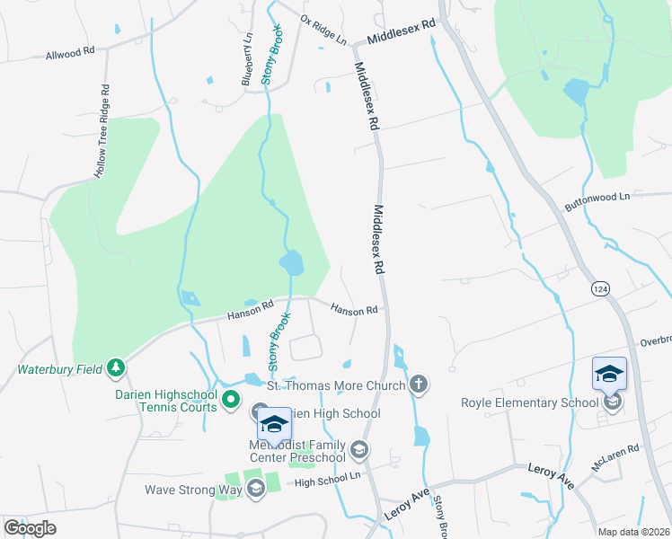 map of restaurants, bars, coffee shops, grocery stores, and more near 3 Althea Lane in Darien