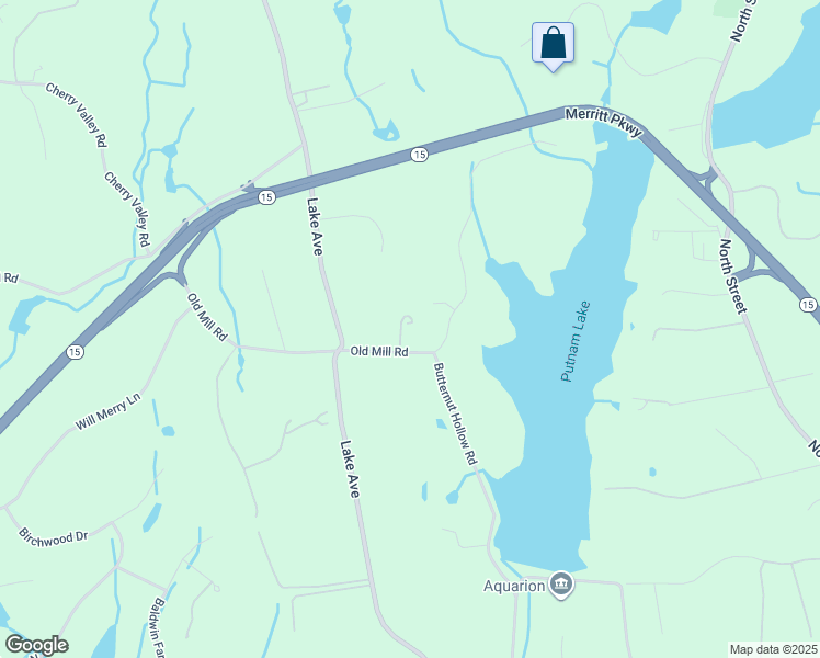 map of restaurants, bars, coffee shops, grocery stores, and more near 3 Old Mill Road in Greenwich