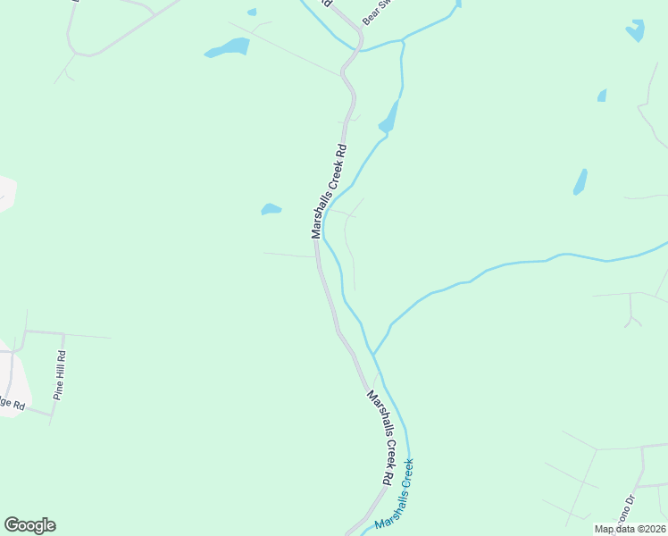 map of restaurants, bars, coffee shops, grocery stores, and more near Marshalls Creek Road in East Stroudsburg