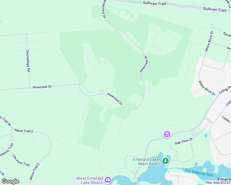 map of restaurants, bars, coffee shops, grocery stores, and more near 204 Lenni Trail in Pocono Pines