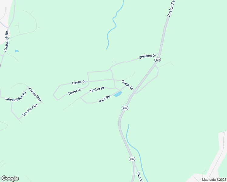 map of restaurants, bars, coffee shops, grocery stores, and more near 124 Rock Road in East Stroudsburg