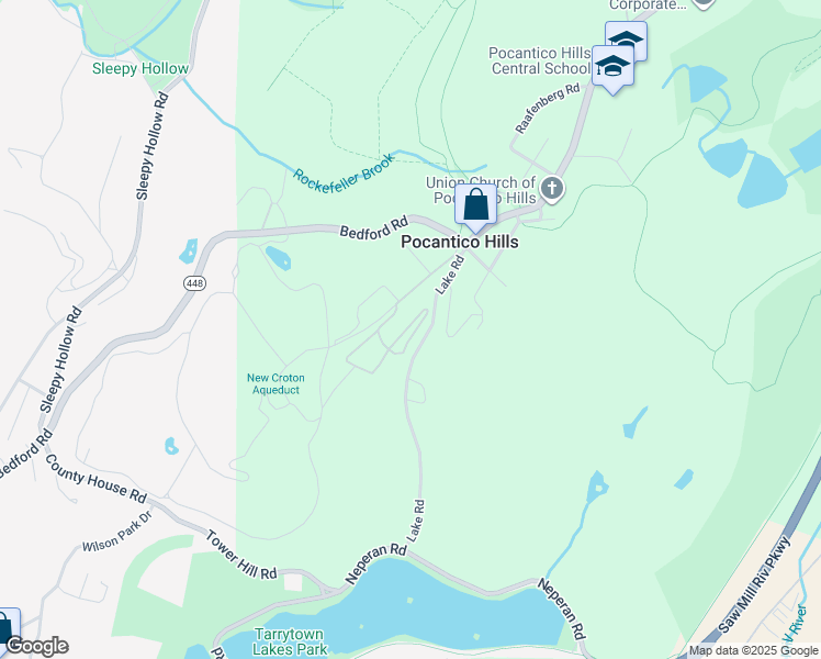 map of restaurants, bars, coffee shops, grocery stores, and more near 200 Lake Road in Tarrytown