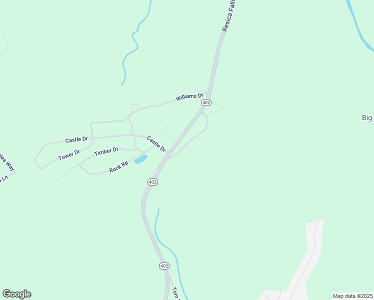 map of restaurants, bars, coffee shops, grocery stores, and more near 1245 Chateau Drive in East Stroudsburg