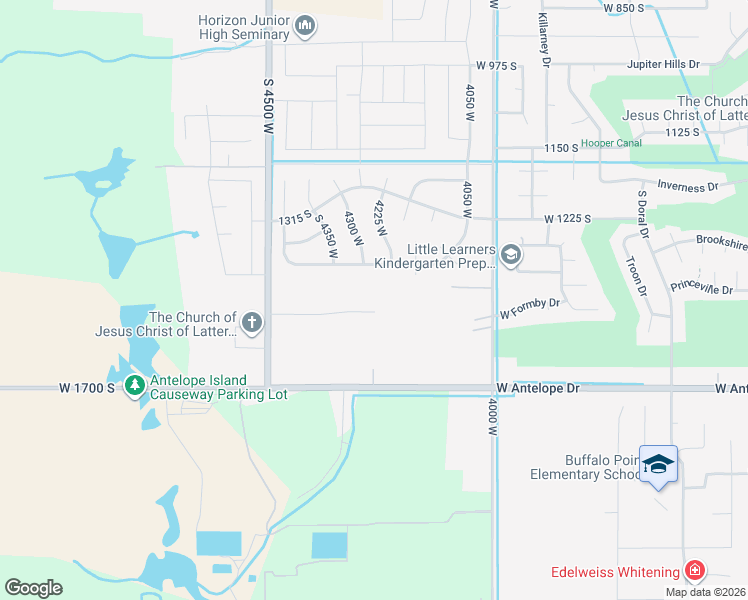 map of restaurants, bars, coffee shops, grocery stores, and more near 4285 West 1425 South in Syracuse